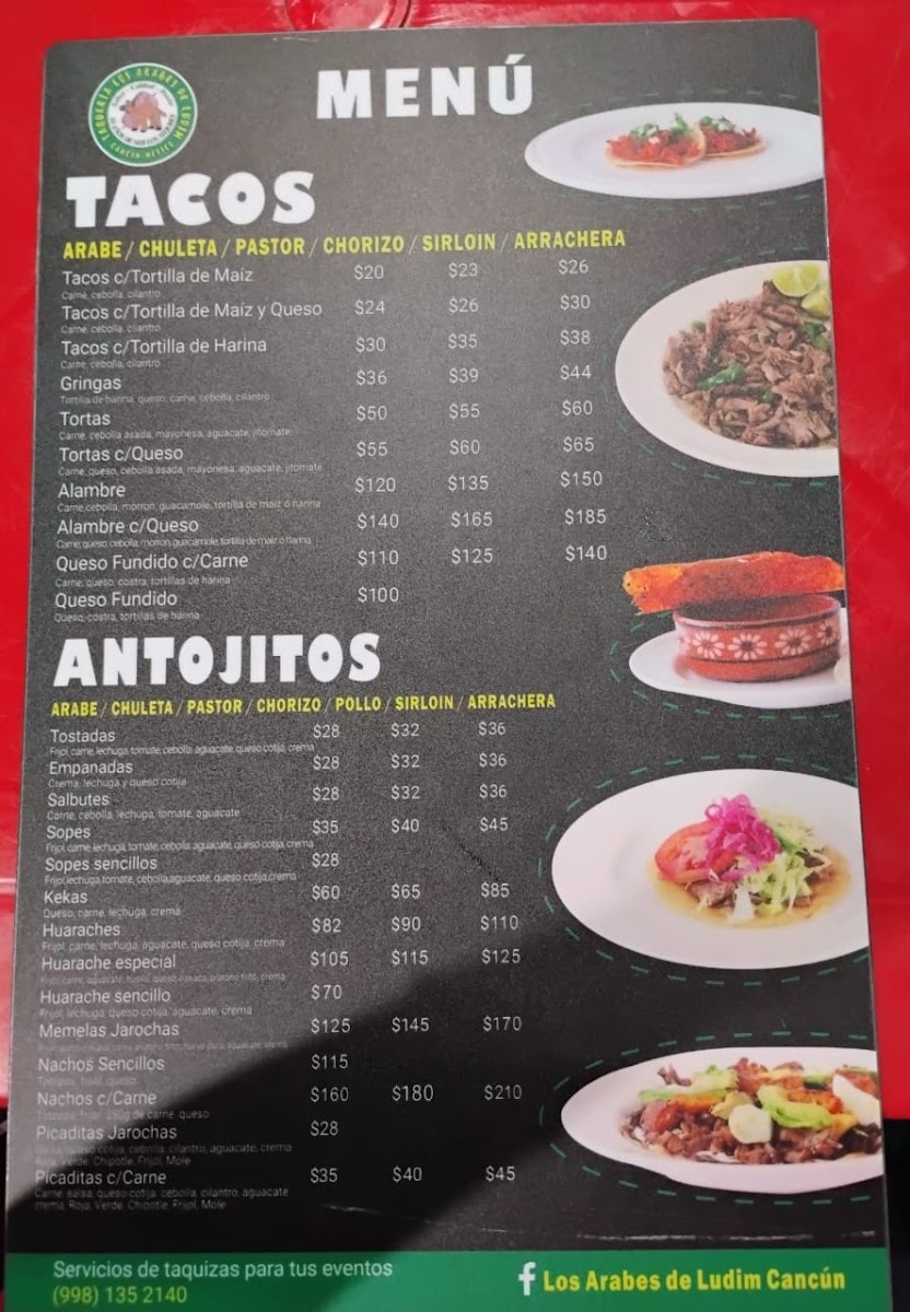 Los Arabes de Ludim Menu - Image 3