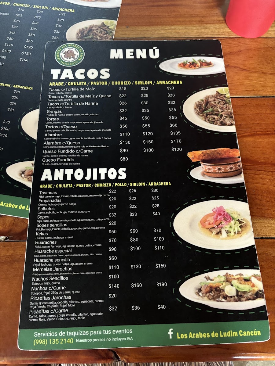 Los Arabes de Ludim Menu - Image 5